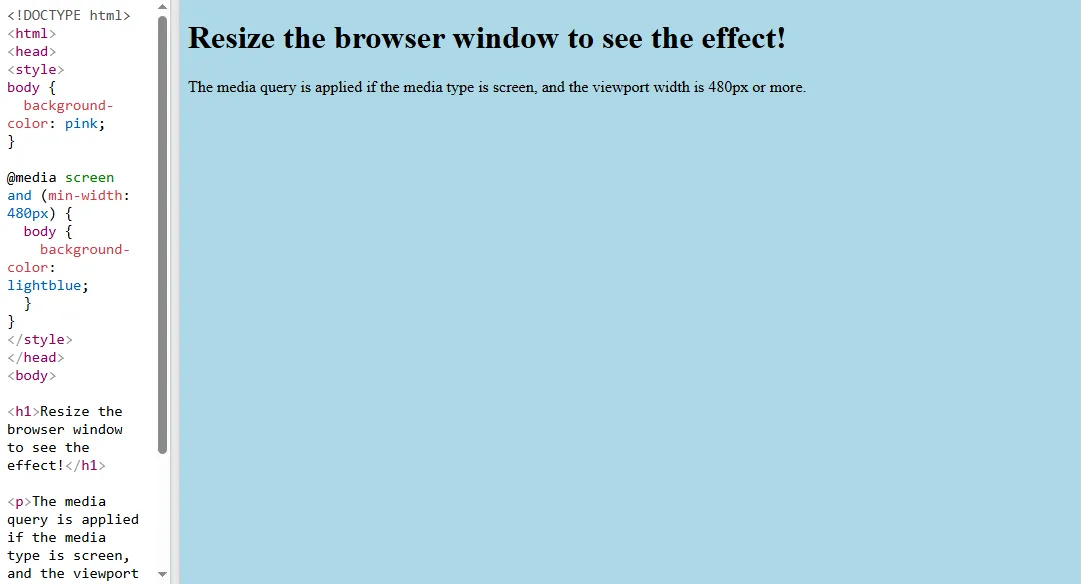 Media query for desktop