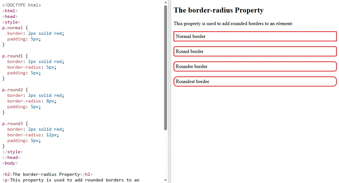 Border Radius