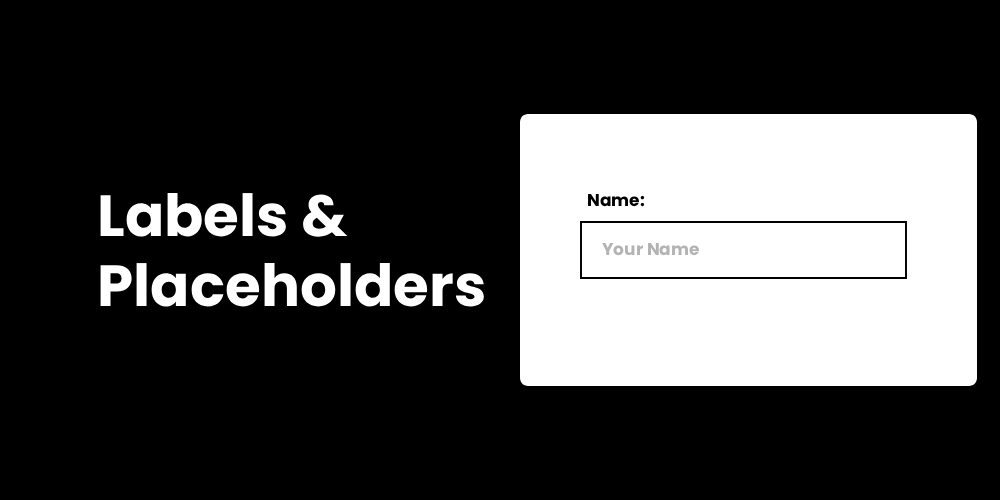 Labels & placeholder