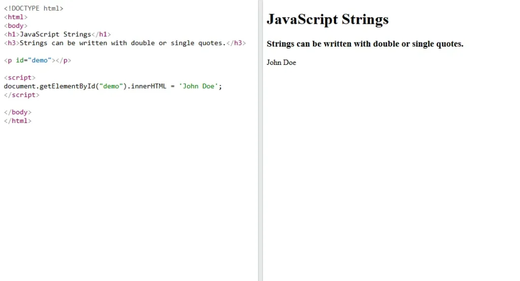 JS strings