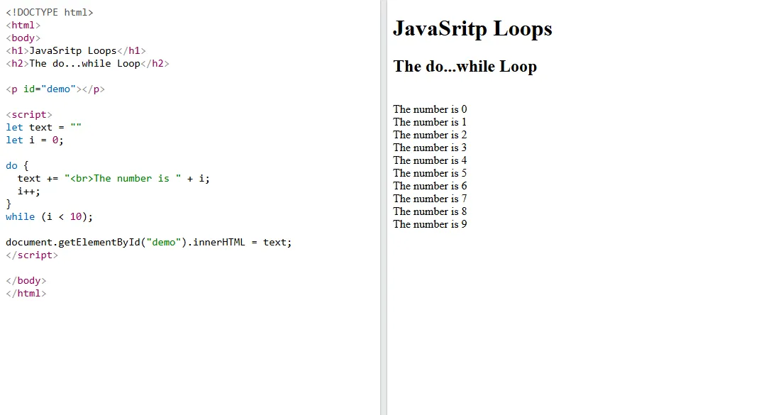 do while loop