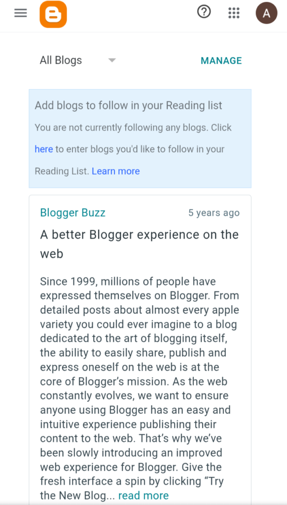 home blogger